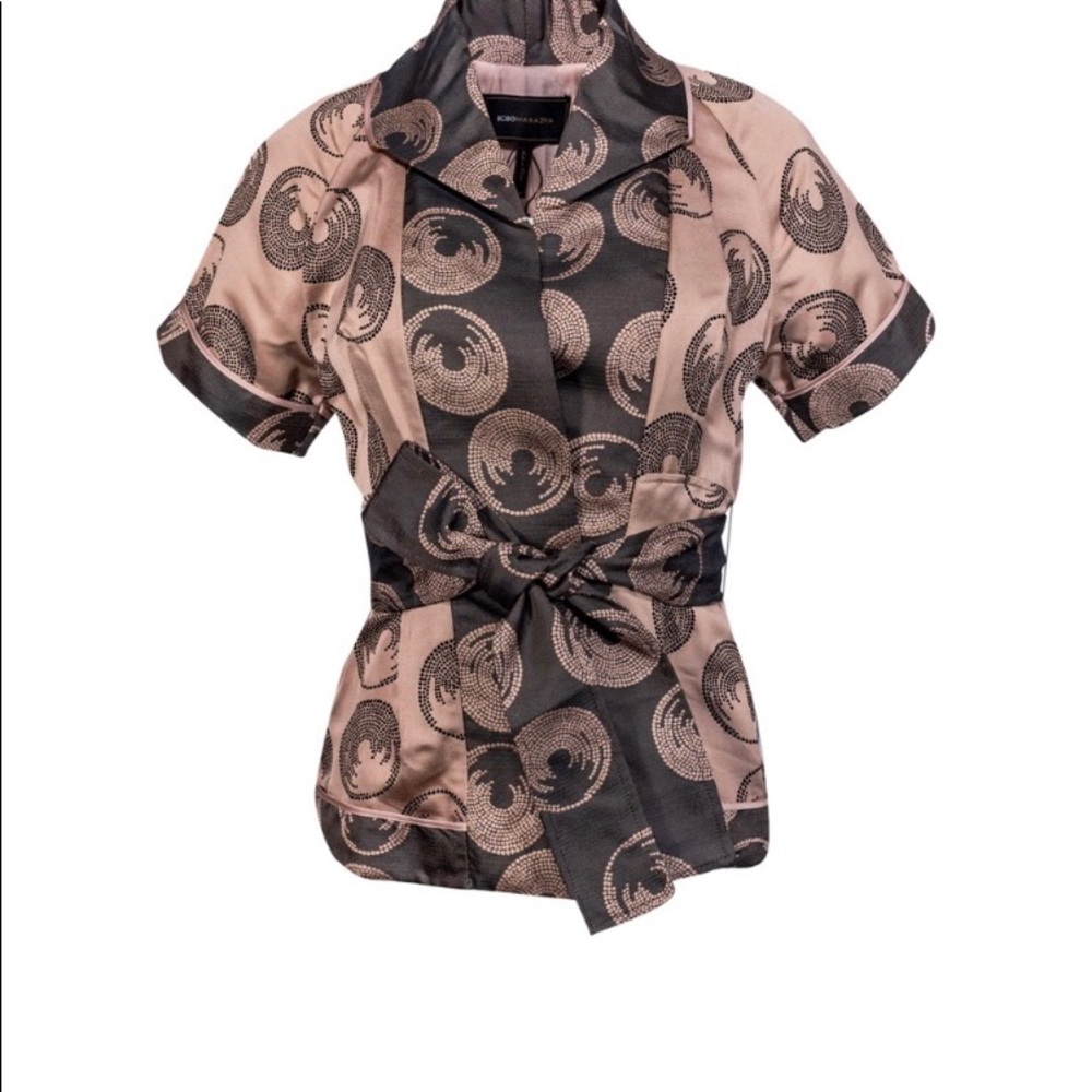 Gorgeous BCBG MAXAZRIA Blush Pink & Grey Kimono